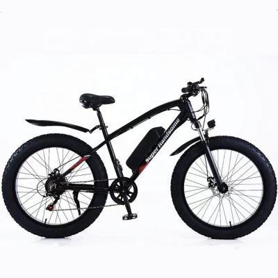 China Aluminum alloy EU warehouse free shipping electric bike for adults 48V 500w fahrrad motor 26 inch fat tire mountain electric bicycle elektro for sale