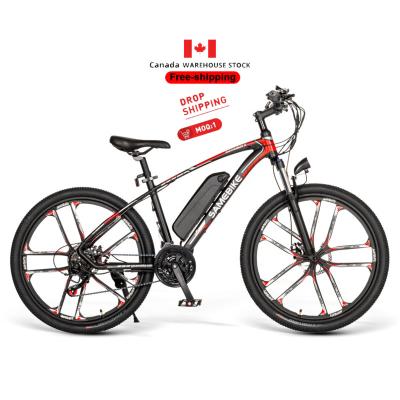 China Aluminum Alloy Canada Warehouse Delivery Electric Bikes 26inch 36v 350w Brand New Model Electric Hybrid Bike for sale