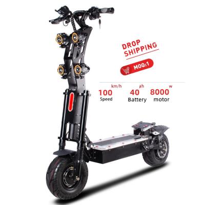 China 13 Inch 72V 40AH 8000W Unisex Fast Dual Motor 100km/h Off Road Adults Electric Scooter for sale