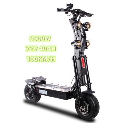 China Unisex 13 Inch Fast E Scooter 72V 8000W Double Motor With Lithium Battery Adult 100km/h Electric Scooters for sale