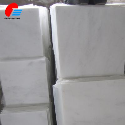 China China Square Modern Super White Marble Small Stone Floor Tile for sale