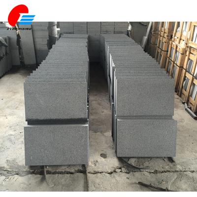 China Modern Cheap Chinese Courtyard Dark Gray Granite Floor Tile for sale