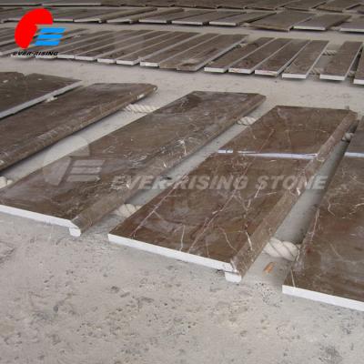 China Modern Brown Marble Stairs for sale