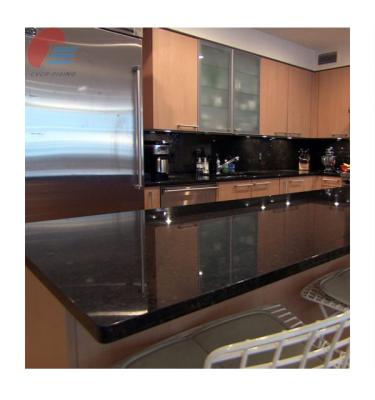 China Premium Black Marble Kitchen Island Countertops Luxurious Against Pollution for sale