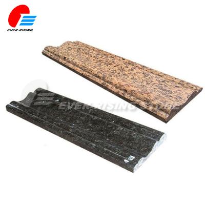 China Exterior Tiles Outdoor Non-slip Stair Bullnose Tile, Granite Tile For Outdoor Staircase for sale