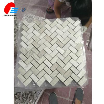 China Exterior Parquet Polish Gloss Herringbone Slab for sale