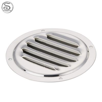 China Boat Hardware Mount Marine Hardware Air Vent Grill Cover Ventilation Canopy 5 Inch Around Louvre Grill Cover for sale