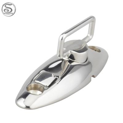 China 316 Stainless Steel Metal Mounted Swivel Deck Hinge Mirror Polish Boat Hardware Fitting Boat Accessories for sale