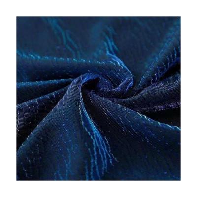 China Factory Wholesale Shiny Double Faced Jacquard Mesh Fabric Two Tone Color Changing Fabric For Dresses for sale