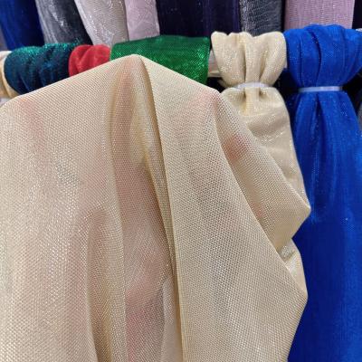 China Glitter Fabric Anti-UV Polyester Knitted Fabric Used Of Casual Dress for sale