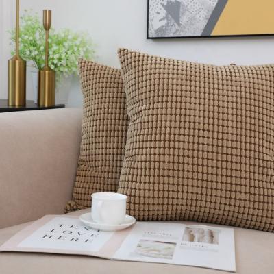 China Anti-static Jacquard Seat Sofa Seat Square Invisible Zipper Multi Cushion Covers for sale