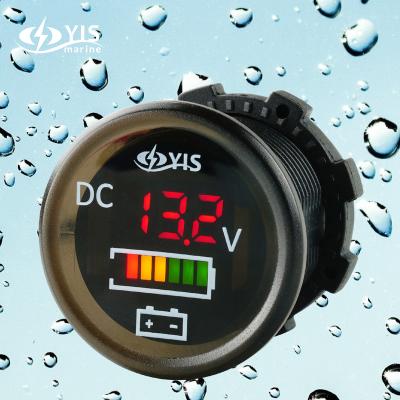 China YIS Marine Marine DC 12V 24V Voltmeter Battery Capacity Display For Car Caravan Campervan 12 Volt Meter Voltage for sale