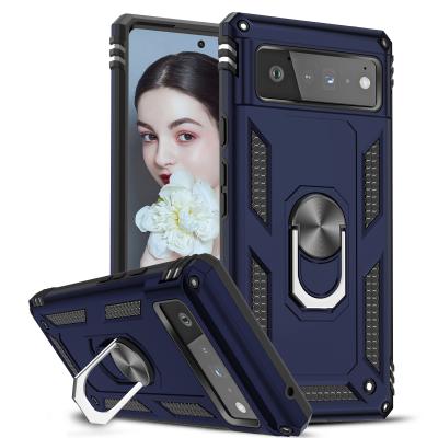 China Leyi Shockproof Four Corners Ring Phone Case Anti-Drop Covers Shockproof And Shockproof Material Mobile Phone Case For Google Pixel 6 Pro for sale