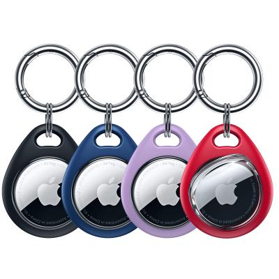 China Leyi TPU Pet Shockproof Protective Sublimation Keychain Clip Holder Key Chain Case Airtag For Apple iPhone For For Airtag Cover for sale