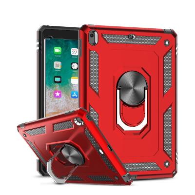 China Protect Mobile Phone Leyi Military Grade Ring Fashion Resistant Shockproof Flexible New Rotating Tablet Case For iPad Black Blue Red for sale