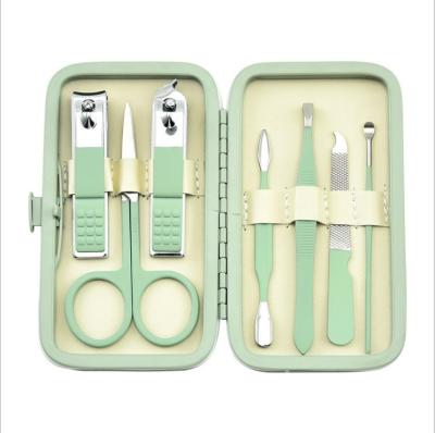 China Manicure Set Manicure Set 7 in 1 Professional Set for Nails, Manicure and Pedicure Sets with Travel Leather Case for sale