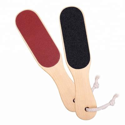 China Foot care/care tools/beauty travel/corporate gifts/promotional gifts wholesale pedicure foot file/callus remover/foot rasp/grater, black and wine red wholesale double-sided en pedicure wood for sale