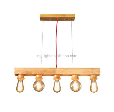 China 2020 Hotel Chandelier Lighting Modern Wooden Bead Chandelier Imported From China for sale