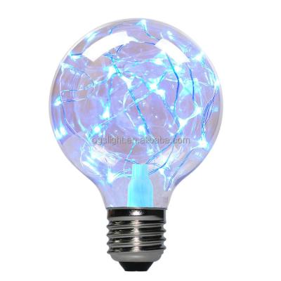 China Indoor Lamp Holiday Light G80 Led RGB Round Handy Led Ball Bulb Christmas String Light Bulb for sale