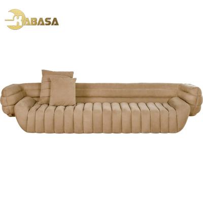 China Modular Fabric 3 Seat Beige Sofas For Home Couch French Italian Design Leather Sofa Living Room for sale