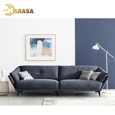 China Import Fabric Furniture Couch Living Room Modular Dark Blue Sofa Wallasey for sale