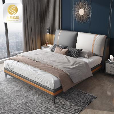 China Wholesale 180*200cm Soft Solid Wood King Size Soft Bed New Luxury Bedroom Furniture With High Storage for sale