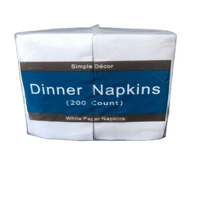 China Instead feel guest napkin good quality dinner napkin white linen paper napkin for restaurants for sale