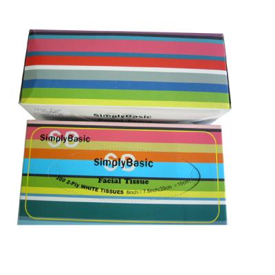 China Eco-friendly Custom Logo Facial Toilet Tissue Paper Box for sale