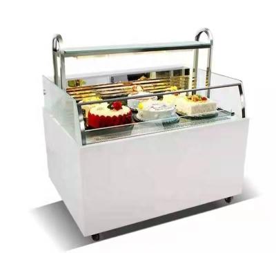 China Upright 1.5meter Arc Display Cake Showcase Large Capacity Cake Fan Cooler Efficient for sale