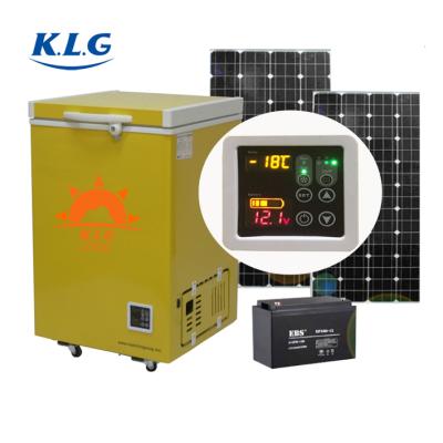 China Car 108 Liters DC Power Battery 12V Solar Chest Freezer for sale