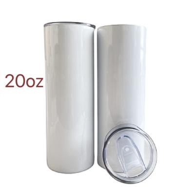 China US Warehouse Sublimation Blank Tumbler Stainless Steel Durable Double Wall Cup Insulated 20oz Tumbler US Warehouse for sale