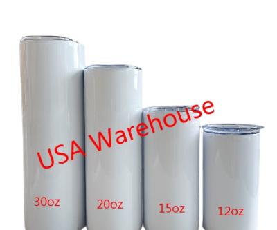 China Viable US Warehouse Sublimation Blank Stainless Steel Tumbler Mug 20oz Double Wall Insulated Tumbler US Warehouse for sale