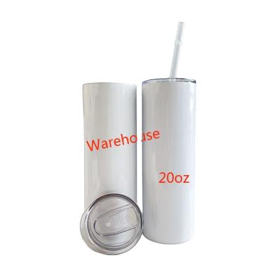 China Viable Wholesale 20oz Tumbler Stainless Steel Double Wall Sublimation Vacuum Mug Viable From US Warehouse for sale