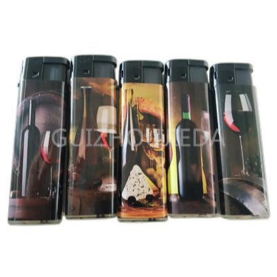 China Disposable gas mecheros gas igniter factory price logo igniter ecendedores de feuerzeug custom electronic cheap refillable lighters for sale