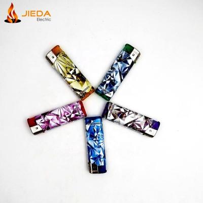 China CLASSIC Clear Gas Flint Lighter Disposable LED Lighter Cigarettes/Wholesale Price Butane Wrapper for sale