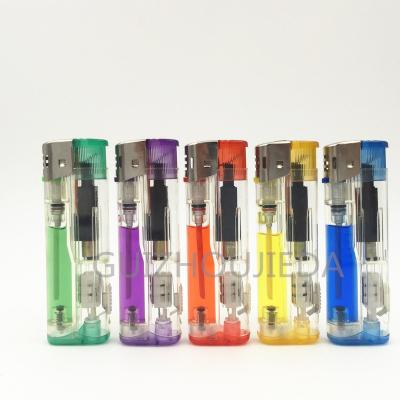 China Wholesale Price Disposable LED Butane Gas Lighter Flint Lighter Disposable LED Cigarettes Lighter for sale