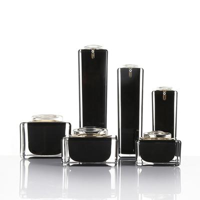 China Hard Low Price Guaranteed Eco Friendly Black Luxury Lotion Bottles Plastic Pump for sale