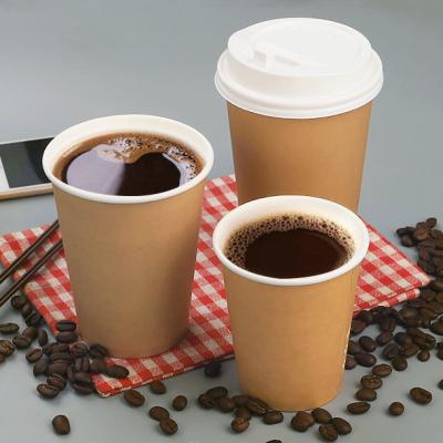 China Orange Luxury Paper Cups Single Wall Disposable Juice Hot Water Tea Milk Coffee Tea Milk Beverage Wrapping Paper Take Out Paper Cup for sale