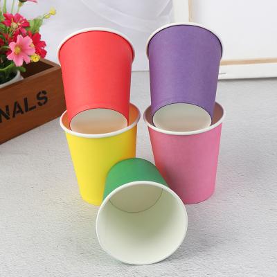 China Reusable Coffee Paper Cup Juice Disposable Cups For Fast Beverage Milk Water Tea Shop Household Eco Friendly Paper Cup for sale