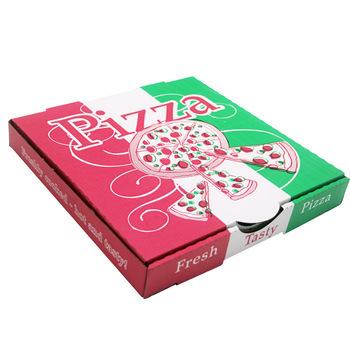 China Wholesale Food Grade Paper Boxes Disposable Pizza Delivery Paperboard Pizza Box Disposable Takeout Paper Boxes for sale