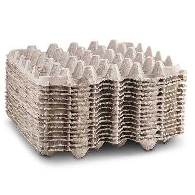 China Eco - Friendly Biodegradable Pulp Fiber Egg Flats For Storing Up To 30 Large Or Small Eggs for sale