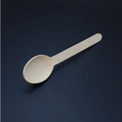 China Disposable wooden spoon, disposable dessert spoon for sale