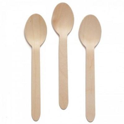 China Stocked Customized Printing Biodegradable Spoon Tableware Restaurant Cutlery Disposable Kitchen Compostable Spoon for sale