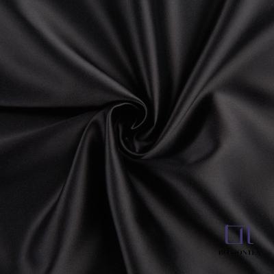 China High quality durable lightweight shiny soft shiny soft polyester spandex silky satin fabric for pajamas, abaya and scarf for sale