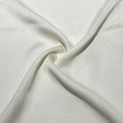 China New Design 75D Polyester Viable Acetate Imitate-Silk Satin Soft 100% Jacquard Fabric For Womenswear for sale