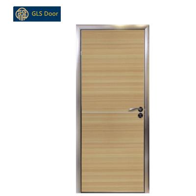 China Eco-friendly wooden door moisture-proof aluminum eco-type view aluminum wood door with best quality for sale