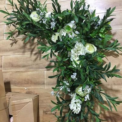 China Outdoor Road Lawn Flower Lead Plant Flower Arrangement Transitional Artificial Flower Forest Wall for sale