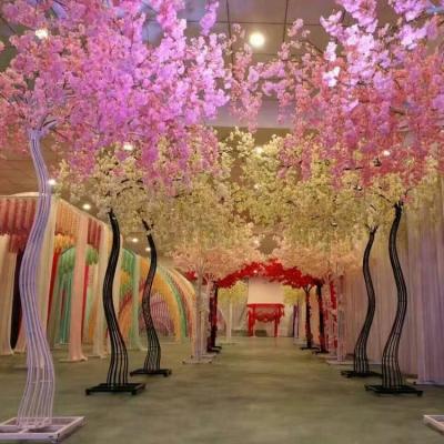 China Party Cherry Wedding Props Cherry Blossoms Road Sakura Blossom Door Wedding Wedding Props Cherry Shelf Cherry Blossoms for sale