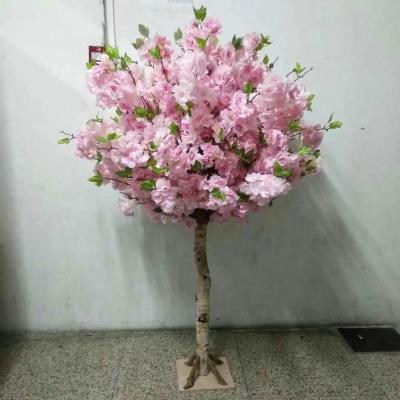 China Wedding artificial hotel cherry tree bar interior decoration plant living room transitional artificial rose tree modeling square decoration for sale