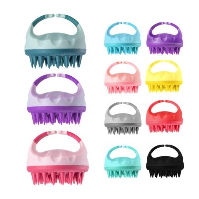 China 2022 Hot Selling Duct Scalp Massager Shampoo Hair Brush Logo Silicone Shampoo Brush Custom Made Private Wholesale for sale